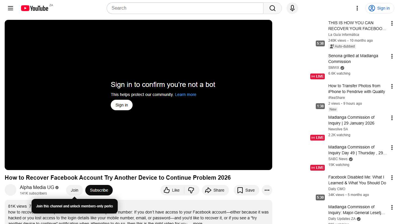 How to Recover Facebook Account Try Another Device to Continue Problem 2026 - YouTube